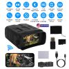 Night Vision Goggles 4K Full-Color Binoculars 10X Zoom with 2624ft Viewing Range 3\'\' Screen 64G MMC Card WIFI APP Control Save Photo and Video