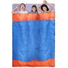 3 People Sleeping Bag for Adult Kids Lightweight Water Resistant Camping Cotton Liner Cold Warm Weather Indoor Outdoor Use 3 Season with Sack