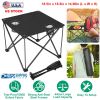 Foldable Camping Table Portable Lightweight Travel Desk with Cup Holder & Carrying Bag