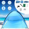 Beach Outdoor Waterproof Tent Canopy for 4-6 Person with 3 Door Openings Carrying Bag UPF50+ Easy Setup for Beach Camping Hiking Adventure