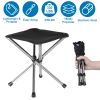 Foldable Retractable Portable Chair Easy Setup Lightweight Backpacking Stool Carry Bag Fishing Camping Hiking BBQ