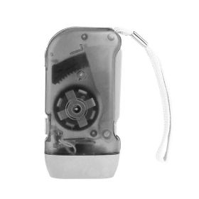 3 LED Hand Pressing Dynamo Crank Power Wind Up Flashlight Torch Light Hand Press Crank Camping Lamp Light for Outdoor & Home