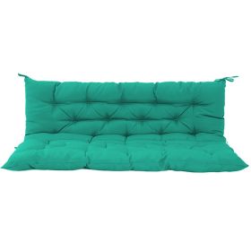 Outdoor Cushions 60 Inch, Waterproof 4" Thick Bedding, Porch Swing Cushion Replacement with Backrest and Ties