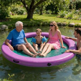 Purple Inflatable water hammock, inflatable floating boat