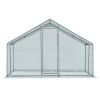 10 x 10 ft Large Metal Chicken Coop, Walk-in Poultry Cage Chicken Hen Run House with Waterproof Cover
