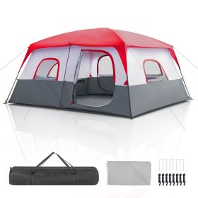Reb & White 430*430*210cm Polyester Cloth Fiberglass Poles Can Accommodate 14 People Camping Tent