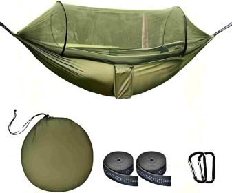 Lightweight Portable Hammock with Mosquito Net, Double & Single Hammock Tent with 2 Tree Straps