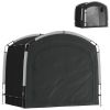 Black, Bike Storage Shed Tent, Portable and Waterproof with 210D Oxford Fabric and Carry Bag for 3-4 Bicycles,