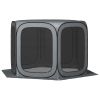 Dark Gray 11 x 11ft Pop Up Screen Tent, UPF50+ Portable Camping Gazebo Screen House with Carry Bag,