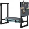 Heavy Duty Foldable Outdoor Kneeler/ Seat, Gardening Stool with Thicker Soft Kneeling Pad, Extendable Steel Leg