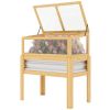 Elevated Raised Garden Planter Box Bed with Mini Greenhouse, Legs and Bed Liner for Flowers, Vegetables