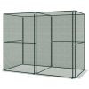 Green Walk-in Crop Cage, Plant Protectors from Animals with Roll Up Zippered Door, 7.9' x 3.9' x 6.1',