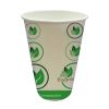 16 oz Compostable Hot Paper Cup, Outdoor Camping Double Wall Printed, 500 CT