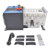 Black & White Industrial Automatic Transfer Switch 4P 100A 110V or 220V Plastic Copper Steel