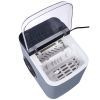 Self-Cleaning Portable/ Countertop Ice Maker Machine with Basket and Scoop, 9 Cubes in 6 Mins, 26 lbs per Day, Ideal for Camping, Home, Kitchen
