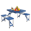 Outdoor, Camping [Same Model Code: 01976802]Siamese Folding Tables and Chairs-Plastic PS Thickening