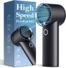 Adjustable Speed Portable, 5000mAh Turbo Handheld Mini Fan for Personal Cooling, 3H Fast Charge Small Travel Fan with LED Power Display
