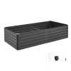Large Metal Raised Bed, 6.7 x 3 x 1.5 ft Outdoor Galvalume Planter Garden Box, Open Bottom Design, for Growing Vegetables