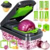 Professional 12-in-1 Multifunctional Food, Vegetable, Onion Chopper with 7 Blades, with Container for Storage