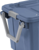 Blue 40 Gallon Durable Plastic Storage Tote with Latching Lid and Pull Handle, 2 Pack (Shipment from Walmart)