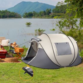 4 Person, Easy Setup Pop Up Tent For Camping, Hiking, Fishing, Beach, Outdoor, Etc.