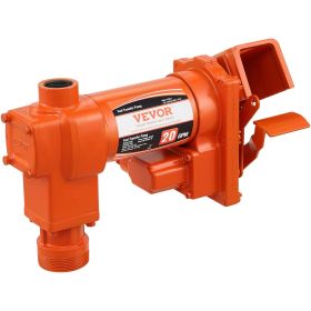 VEVOR Fuel Transfer Pump, 12V DC 20 GPM 1/4 HP, High Flow Cast Iron Gasoline Extractor Pump with Fuel Collection Box Design for Gasoline, Diesel