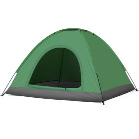 Army Green, 3-4 Person Camping Dome Tent