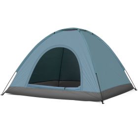 Blue 3-4 Person Camping Dome Tent