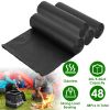 4 Rolls Black Garbage Bags 5.3 Gallons Unscented Disposable Portable Leak Resistant Trash Can Liners for Bathroom Office Kitchen Bedroom Camping