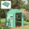 Green 01-0472 Replacement Cover, 55" x 56.25" x 74.75" Walk-in Greenhouse Cover Reinforced Anti-Tear PE Hot House Cover,