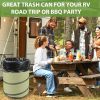 45 Gallon Hard Bottom Collapsible Garden Bag, Trash Can for Collecting Weeds or Leaf or Party and Yard Waste