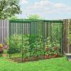 Green Walk-in Crop Cage, Plant Protectors from Animals with Roll Up Zippered Door, 7.9' x 3.9' x 6.1',