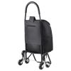 36L Folding Outdoor Terrain, Stair Climbing Shopping, Grocery, Trolley, Laundry Handcart with 6 Wheels & Oxford Cloth Bag