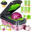 Professional 12-in-1 Multifunctional Food, Vegetable, Onion Chopper with 7 Blades, with Container for Storage