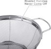 Stainless Steel Mesh Strainer, 3 Pack 18/8 Colander Sieves(5-Quart, 4-Quart and 3-Quart),
