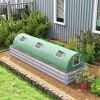 Green, Mini Greenhouse with 5 Mesh Windows, Portable Plant Hot House with PE Cover and Steel Frame, 10' x 3' x 2' ,