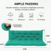 Outdoor Cushions 60 Inch, Waterproof 4" Thick Bedding, Porch Swing Cushion Replacement with Backrest and Ties