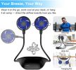 Portable 10000mAh, Rechargeable, 48Hrs Long-Lasted Wearable Personal Hands Free Hanging Cooling Necklace Fans, for Camping, Outdoor Travel, Hiking