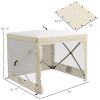7' x 8' Pop Up Canopy, Camping Sun Shade Shelter Tent with Curtains, Nettings and Carrying Bag, UV-Resistant
