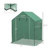 Green 01-0472 Replacement Cover, 55" x 56.25" x 74.75" Walk-in Greenhouse Cover Reinforced Anti-Tear PE Hot House Cover,