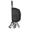 36L Folding Outdoor Terrain, Stair Climbing Shopping, Grocery, Trolley, Laundry Handcart with 6 Wheels & Oxford Cloth Bag