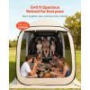 Pop Up Portable Screened in Tailgate Canopy SUV / Car Tent, 6 x 6 ft, 4-6 Person with Carry Bag, Netting Sides, for Outdoor Camping, Garden