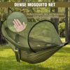 Lightweight Portable Hammock with Mosquito Net, Double & Single Hammock Tent with 2 Tree Straps