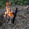 Nylon Sheath Fixed Blade Knife in Non-Slip Handle and Black High Carbon Stainless Steel for Outdoor Camping, Hunting, Survival, Tactical