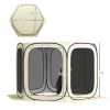 Beige 11 x 11ft Pop Up, UPF50+ Portable Camping Tent/ Gazebo Screen House with Carry Bag,