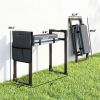 Heavy Duty Foldable Outdoor Kneeler/ Seat, Gardening Stool with Thicker Soft Kneeling Pad, Extendable Steel Leg