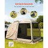 Pop Up Portable Screened in Tailgate Canopy SUV / Car Tent, 6 x 6 ft, 4-6 Person with Carry Bag, Netting Sides, for Outdoor Camping, Garden