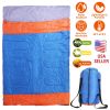 2 People Sleeping Bag for Adult Kids Lightweight Water Resistant Camping Cotton Liner Cold Warm Weather Indoor Outdoor Use 3 Season with Sack