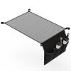 Hanging Storage Net for 35.43x23.62 Under Table Folding Net Bag Tear-Resistant with 3 Side Pockets 4 Corner Clips for Camping / Outdoor Hiking Fishing
