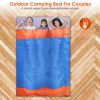 3 People Sleeping Bag for Adult Kids Lightweight Water Resistant Camping Cotton Liner Cold Warm Weather Indoor Outdoor Use 3 Season with Sack